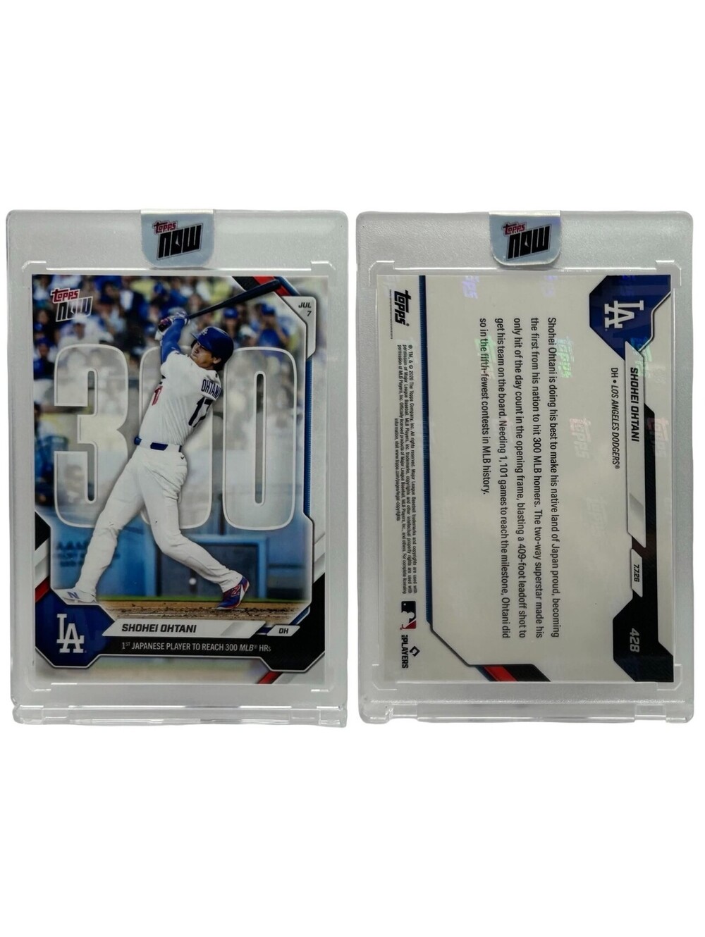 2026 MLB Topps Now #428- Shohei Ohtani 300th Home Run Dodgers